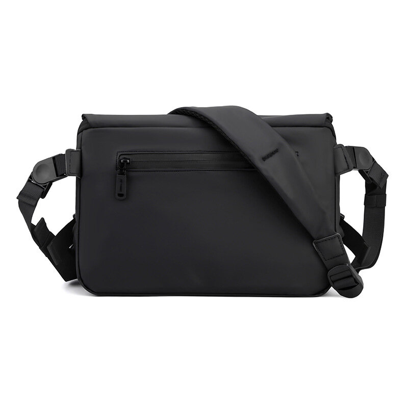 Heren Eenvoudige Messenger Bag Mode Schoudertas Grote Capaciteit Waterdichte Pu Lederen Crossbody Tas Zakelijke Aktetas Sling Bag