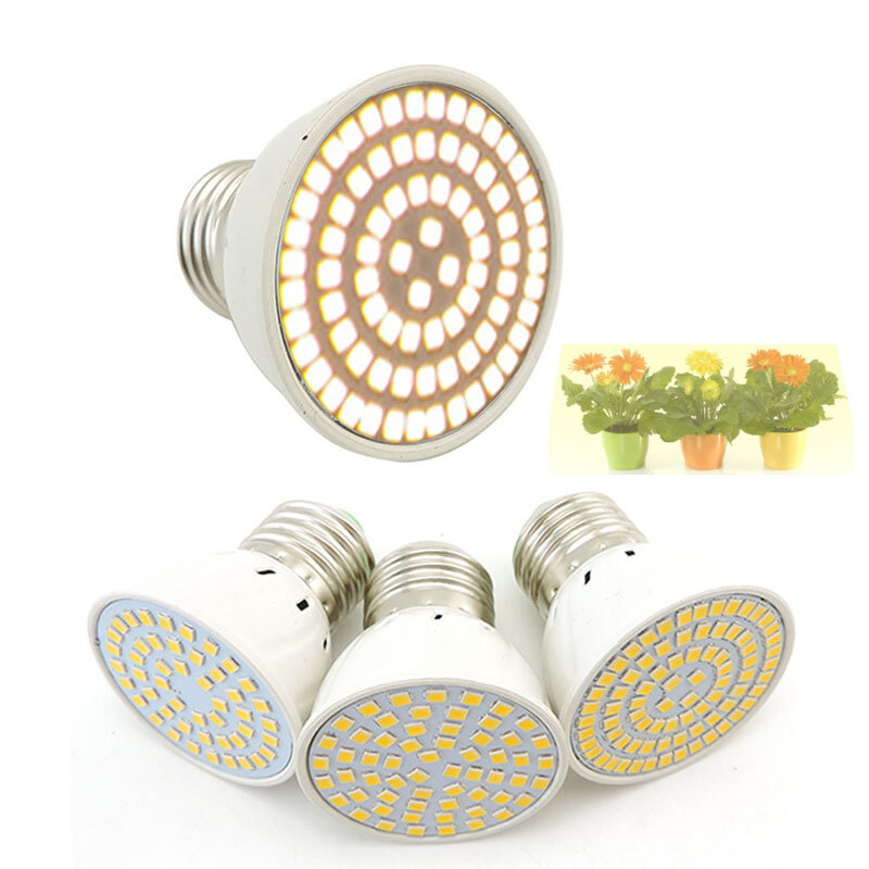 Bombillas LED de espectro completo para Cultivo de plantas, luz E27 phytolamp para Cultivo de vegetales, Caja de Cultivo, luz solar para invernadero de interior, 48, 60, 80
