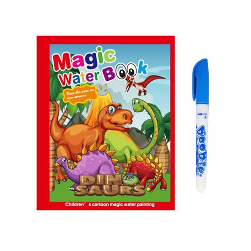 Children's handmade colorful water picture book kindergarten coloring graffiti reusable magic water painting book