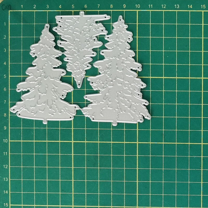 2022 AliliArts Metal Cutting Dies 3pcs Trees diy Scrapbooking Photo Album Decorative Embossing PaperCard Crafts Die