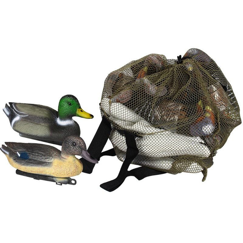 Hunting Adjustable Shoulder Straps Mesh Decoy Bags Mesh Decoy Bag With Shoulder Straps Outdoor Hunting Supplies Green
