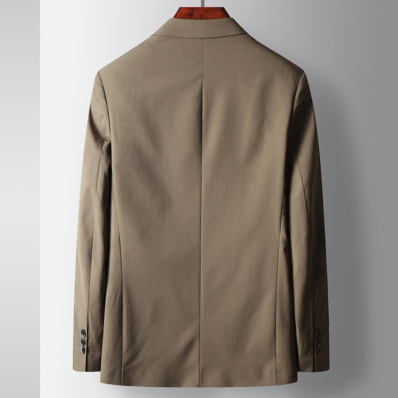 Hoge Kwaliteit Heren Smart Casual Blazers Mode Klassiek Colbert Slanke Single Breasted Mannelijke Blazers Outwear Merk Kleding