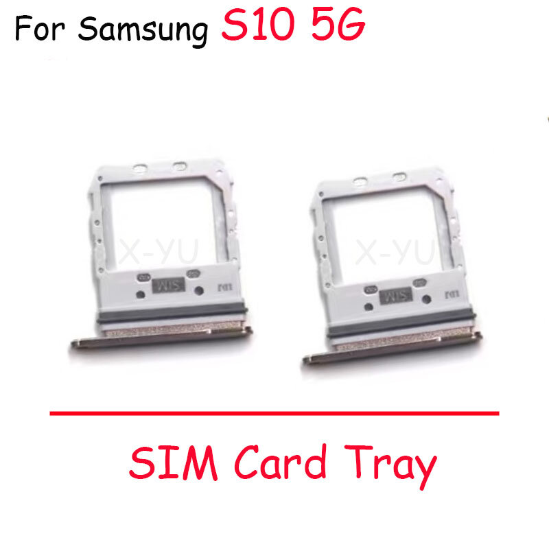 Pour Samsung Galaxy S10 5G Support de Plateau De Carte SIM Fente Unique Version Double Adaptateur De Remplacement Pièces De Rechange
