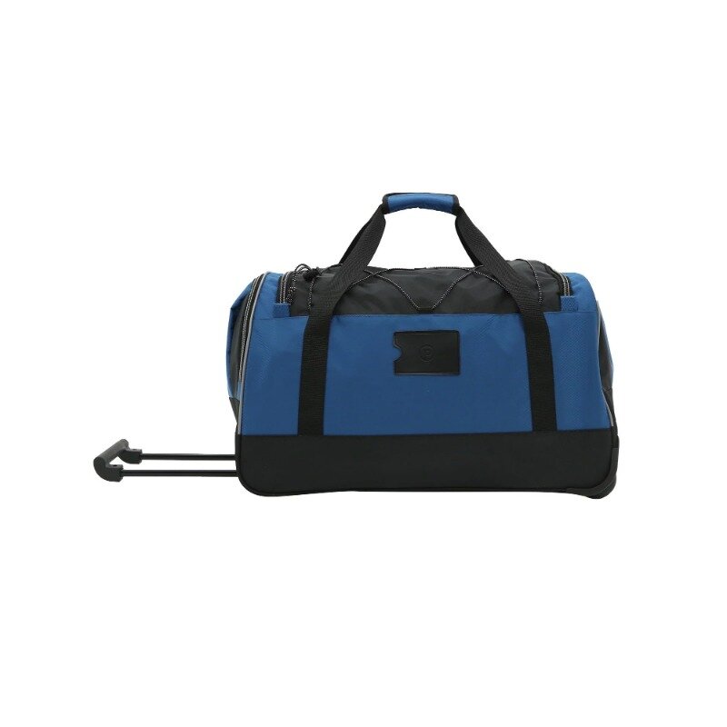 25" Rolling Travel Duffel Bag with Telescopic Handle, Teal