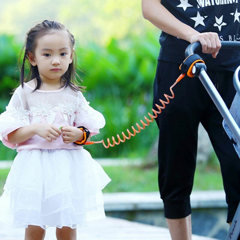 Cloth Baby Stroller Accessories Steel Wire Children Harness Baby Traction Rope Anti-lost Wrist Link Band Baby Walkers Belt