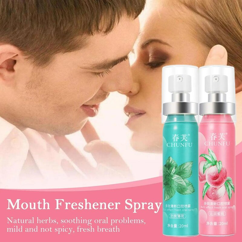 Désodorisant pour la bouche pour femme, agent haleine, spray frais, anti-odeur, haleine, fumée, mauvais traitements, 20ml
