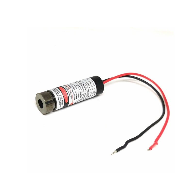 Modulo diodo Laser rosso focalizzabile 650nm 50mw 13x42mm 3-5V Dot/Line/Cross