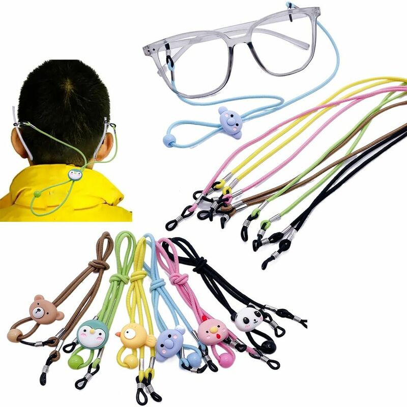 Cordón antipérdida para gafas de niños, cadena colgante de dibujos animados Kawaii para el cuello, cordón para gafas de sol