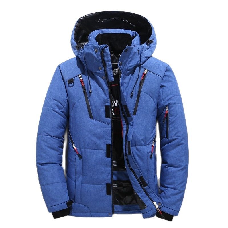 Male Winter Parkas High Quality Down Jacket Hooded Outdoor Thick Warm Men White Duck Down Jacket Padded Snow Coat Oversize M-4XL