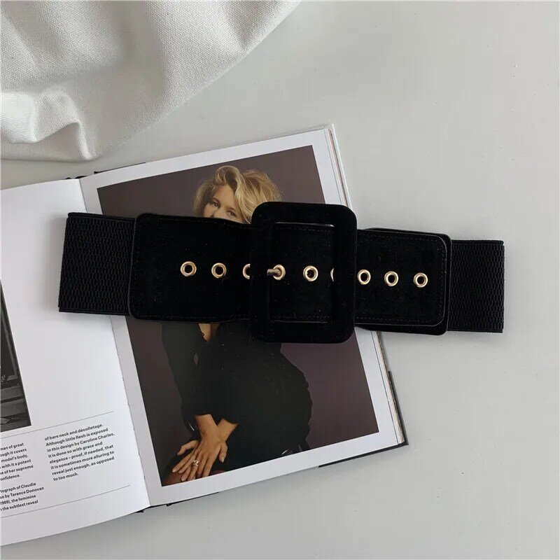 Cintura elastica da donna corsetto alla moda cinture larghe di alta qualità per cintura da donna abito di marca di lusso cinture elastiche per pantaloni DT076