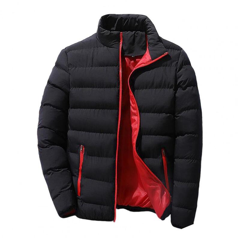 스타일리시 남성 재킷, 따뜻한 지퍼 재킷, 패딩 코트, 아늑한 남성 파카, 스트리트웨어