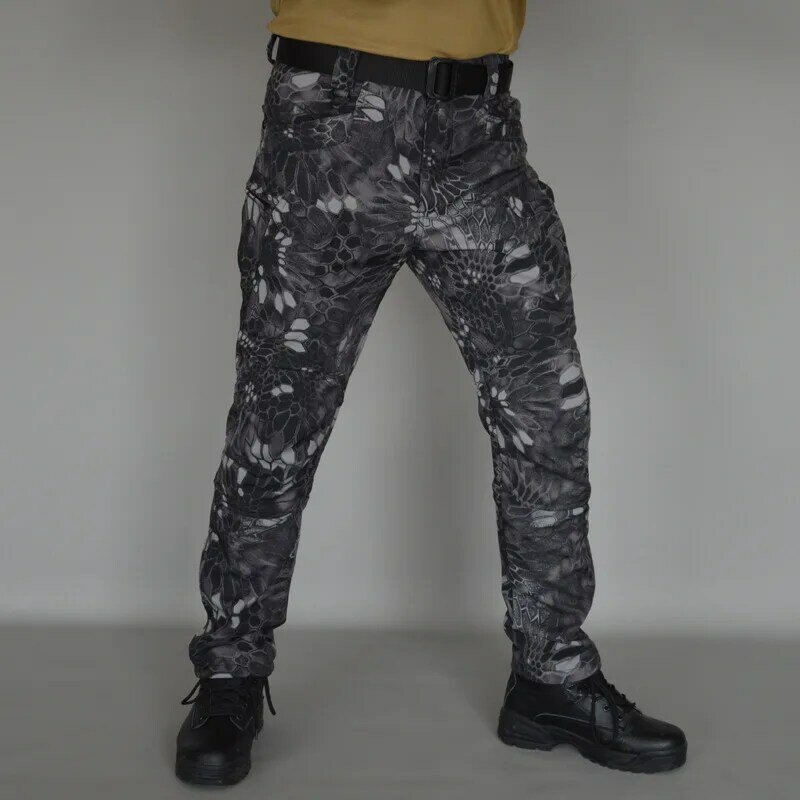 Winter Soft Shell Consul IX7 Plush Thickened Multi Pocket Training Durable Tactical Combat Work Pants Tactical Pants and Jackets