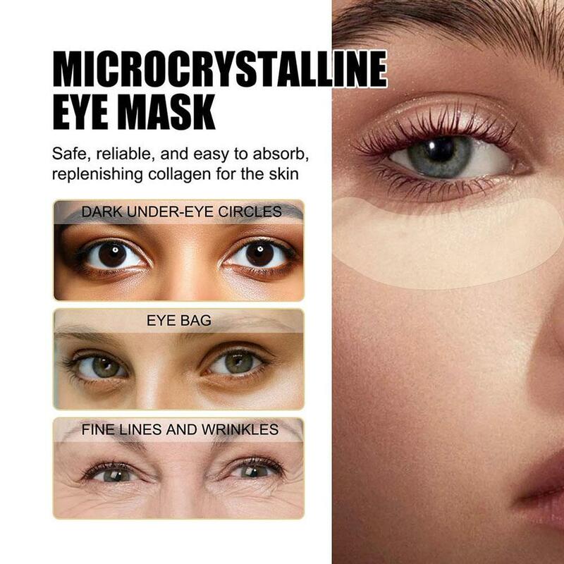 4pair Collagen Eye Mask Anti-wrinkle Fade Fine Lines Remove Circle Eye Moisturizing Puffiness Brighten Dark Eye Bags Beauty G0D5