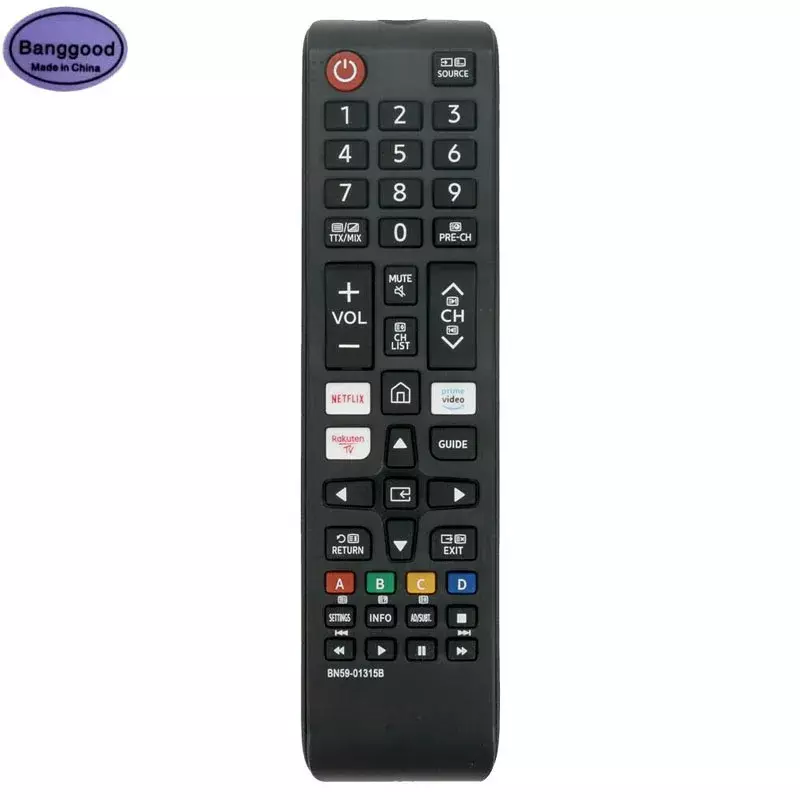 Télécommande TV BN59-01315B Remplacer pour Samsung Smart TV, UE50RU7170U, UE50RU7172U, UE50RU7175U, UE43RU7105, UE43RU7179, UE55RU7179