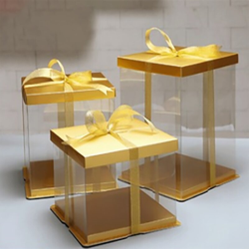 Boîtes rondes carrées en plastique l'horloge transparent, produit personnalisé, conception personnalisée, emballage de dessert et de gâteau, 21 ans d'expérience