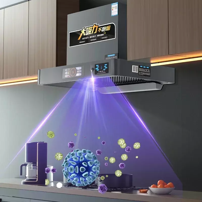 220V Küchen haube 600mm-900mm obere Absaugung kleiner Dunstabzugshaube Abluft kocher Haupt geräte nach Hause 46m ³ Absaugung