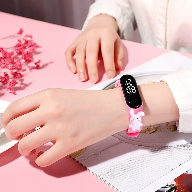 Jam tangan Digital untuk anak perempuan, arloji elektronik olahraga modis, jam tangan anak Led, jam tangan Montre