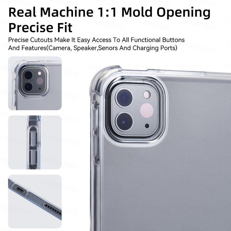 Pour 2021 iPad Case Pro 11 M1 2020 10.2 7/8/9th 10.9 10th Cover 2018 iPad 9.7 5/6th Mini 45 6 Air4 5 10.9 avec porte-stylo Funda