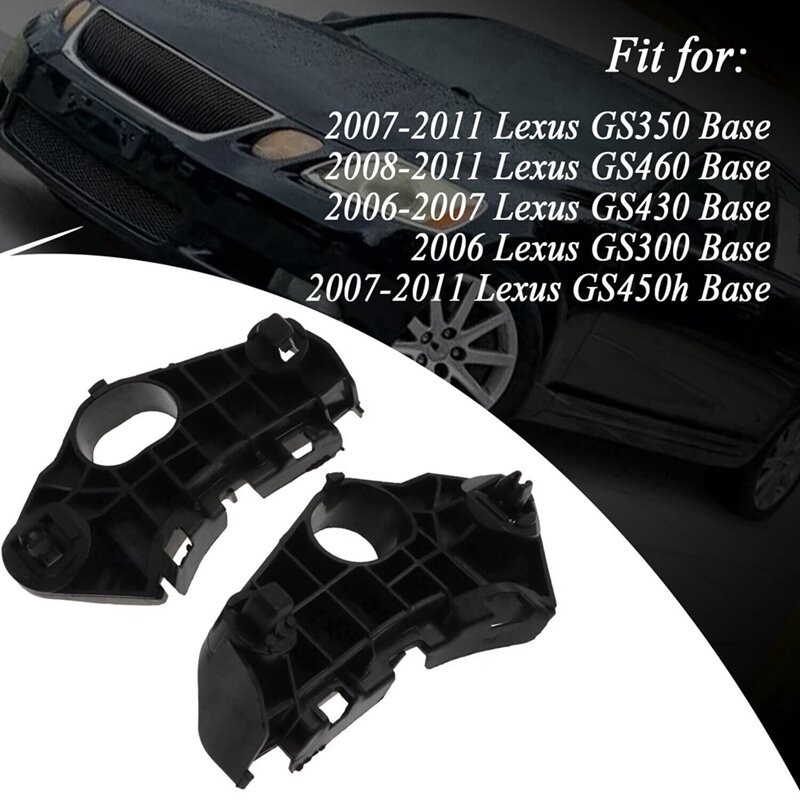 Retenedor del soporte de la cubierta del parachoques delantero izquierdo y derecho del coche, piezas de repuesto para Lexus GS430 2006-2007 52536-30190, 52535-30210