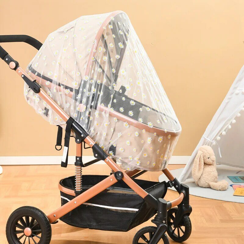 Carrinho de bebê Mosquito Net Pushchair Carrinho Insect Shield Net Mesh Safe Infantes Proteção Mesh Cover Acessórios carrinho de bebê