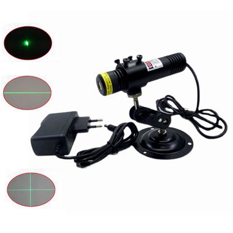 Φ22mm Industrial Waterproof  520nm 30-135mw Green Dot/Line/Cross Laser Diode Module