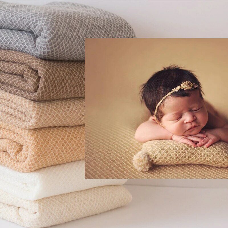 150*160cm estiramento treliça recém-nascido envoltório fotografia do bebê prop bebê photo shoot acessórios pano de fundo fotografia para estúdio