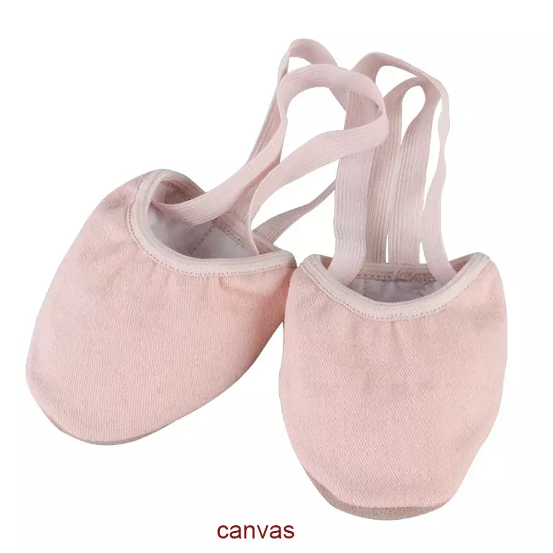 CLYFAN zapatillas de gimnasia rítmica para mujer, zapatos de punta de baile de Ballet de cuero, Media suela