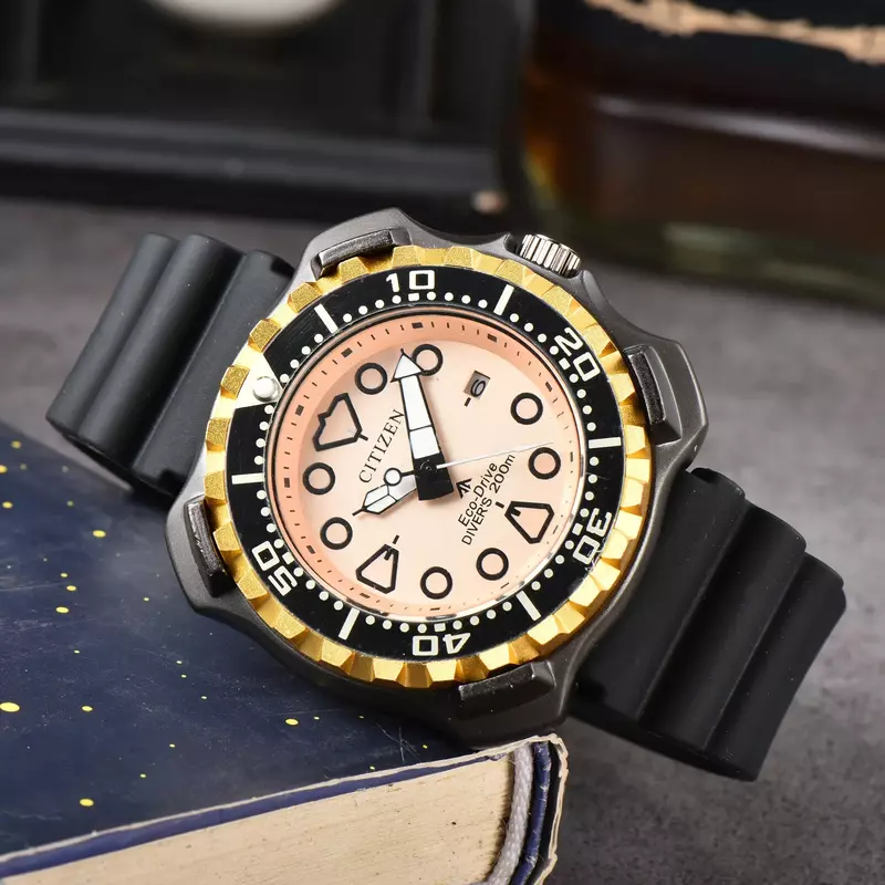Relógio multifuncional quadrado elástico masculino, relógio de quartzo, calendário de brilho, impermeável, tendência de luxo