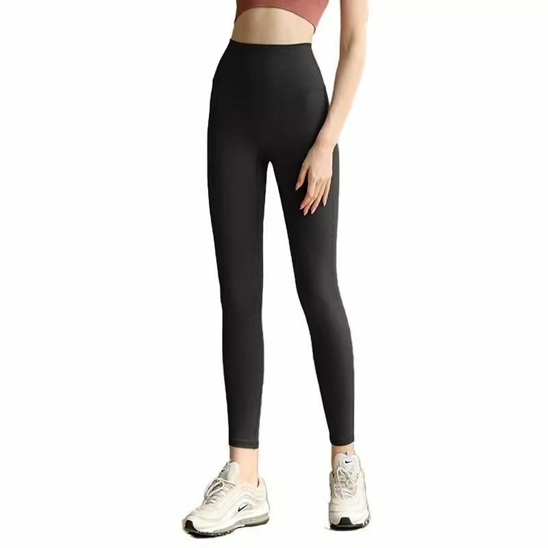 Celana Yoga tanpa kelim untuk wanita, celana olahraga pakaian olahraga atletik pinggang tinggi, celana legging olahraga Yoga Q57 untuk wanita