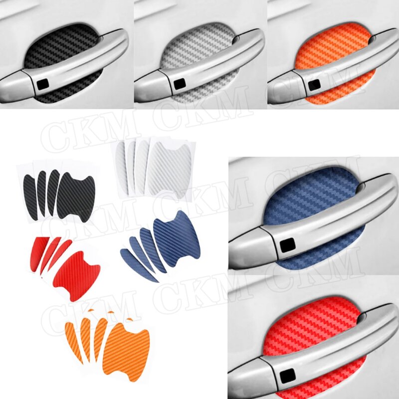 Car Sticker Door Handle Protective sticker Personalized Carbon Look Film Set Auto Accessories For Universal Car