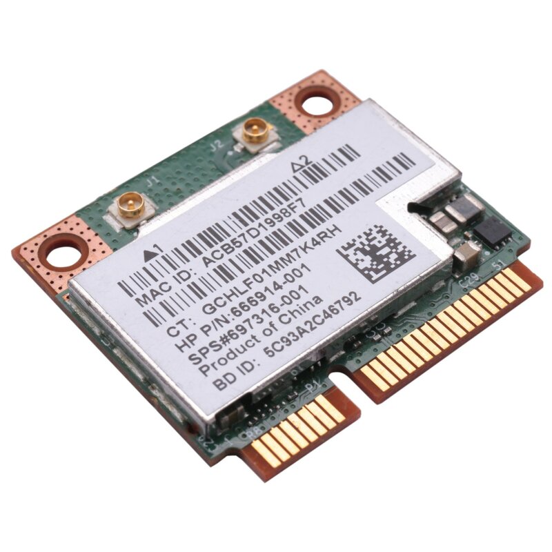 Dwuzakresowy BCM943228HMB 802.11A/B/G/N 300Mbps Wifi karta bezprzewodowa Bluetooth 4.0 pół MINI pci-e Notebook Wlan 2.4Ghz 5Ghz