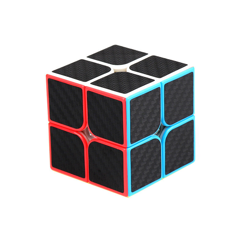 キューブ型のカーボンファイバー製マジックキューブ,2x2,3x3,4x4,5 x5ツイストピラミッド,おもちゃ