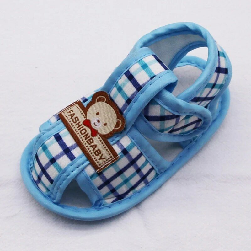 Sommer Bär Muster hohle Sandalen für Jungen Jungen Mädchen Baumwolle Kleinkind Neugeborenen Kleinkind Schuhe Kinder weiche Sohle Schuhe ersten Walker