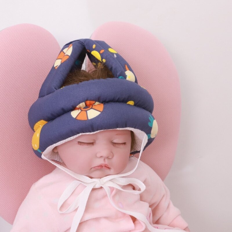 Cabeça de proteção chapéu para meninas do bebê meninos aprender a andar tamanho ajustável headguard anti-queda capacete protetores de cabeça do bebê qx2d