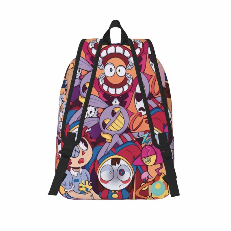 The Amazing Digital Circus Anime Classical Backpack Outdoor Student Work Daypack for Men Women College Canvas Bags