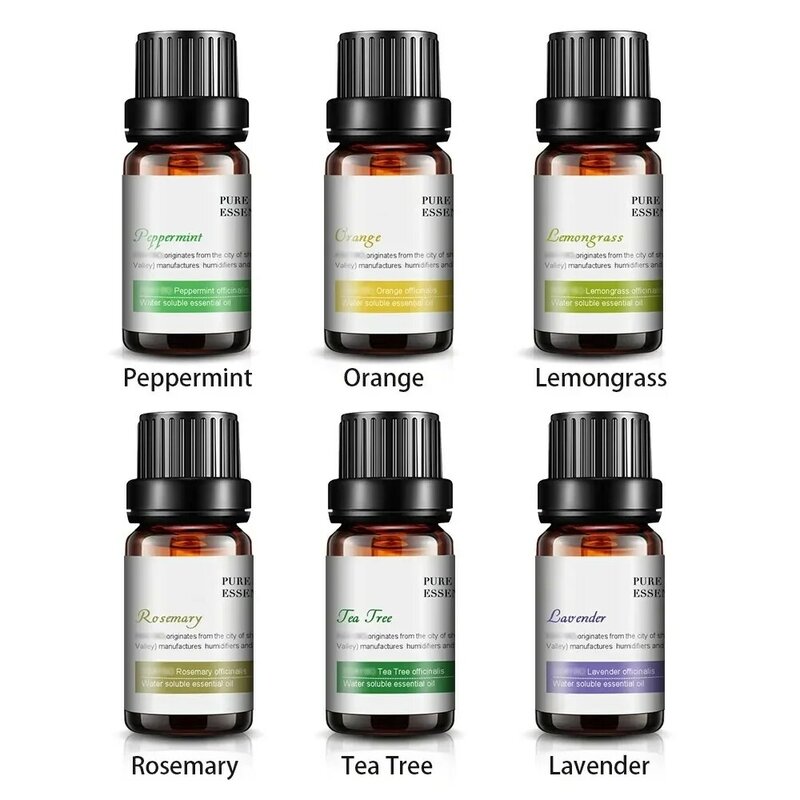 Óleo Essencial Puro para Aromaterapia, Difusor de Aromaterapia, Vela Perfumada, Ambientador, Jasmim, Rosa, Oceano, 10ml, DIY