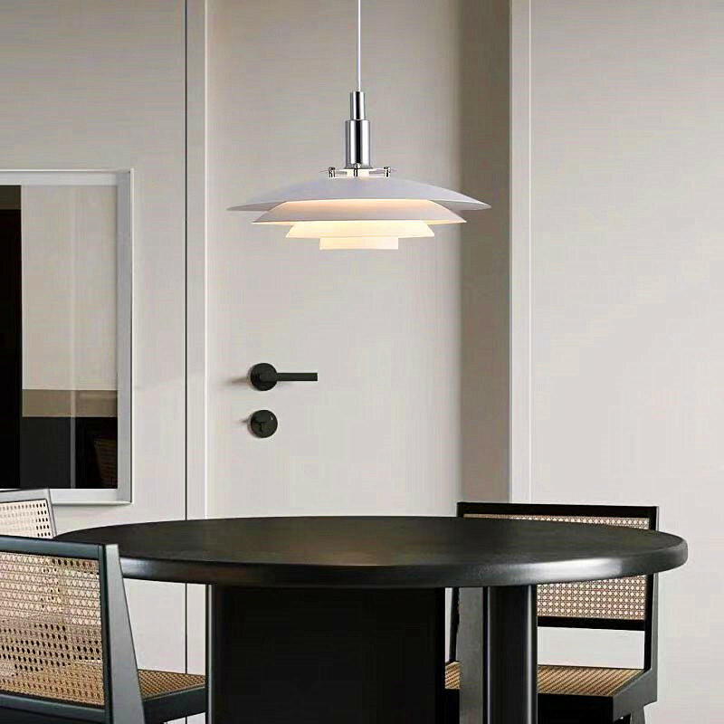 Простая и креативная алюминиевая люстра в форме летающей блюдце с PH, украшение для дома, столовый стол, кабинет, светодиодное освещение для спальни
