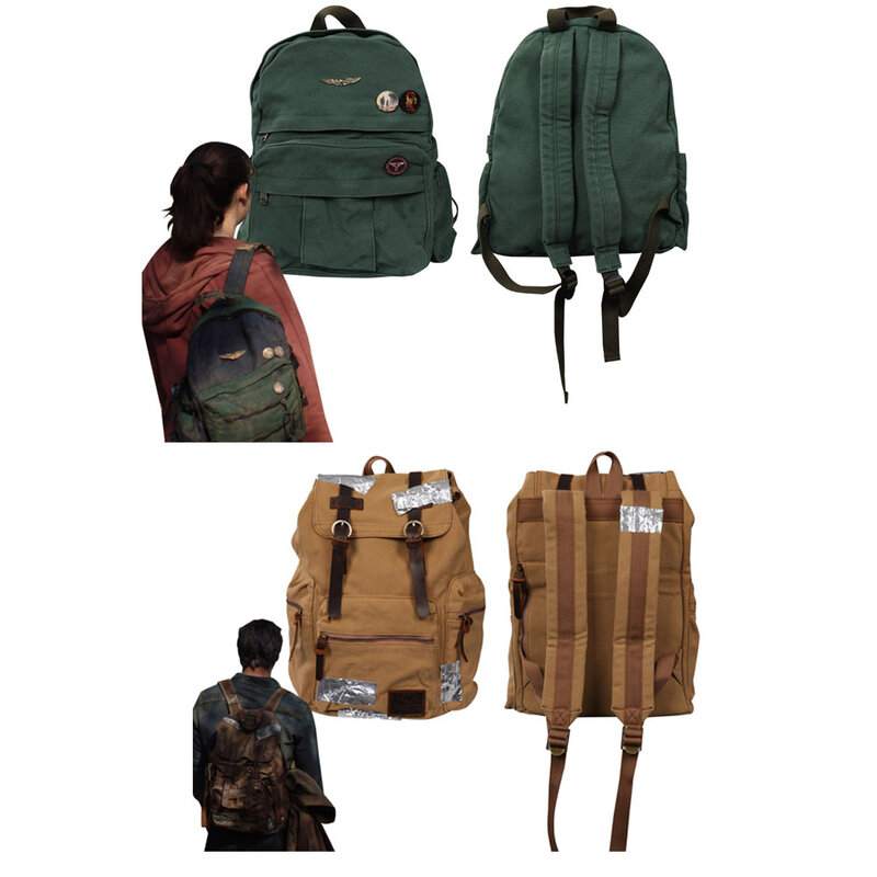 The Last of Us Ellie Joel Miller Cosplay Backpack TV School Shoulder Bag Rucksack Men Women Costume Accessories Gifts