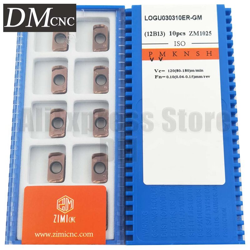 10pcs LOGU030310ER-GM LOGU030310ER GM Carbide Milling Inserts CNC Turning Tool milling cutter tool