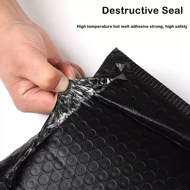 20PCS Black Bubble Mailers Poly Bubble Mailer Self Seal Padded Envelopes Gift Bags Packaging Envelope Shipping Bag 25x30cm