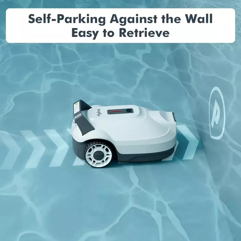 Cordless Robot Pool Vacuum Cleaner with Powerful Suction, 100Mins Long Run Time, Automatic Rechargeable Swimming Pool Vacuum