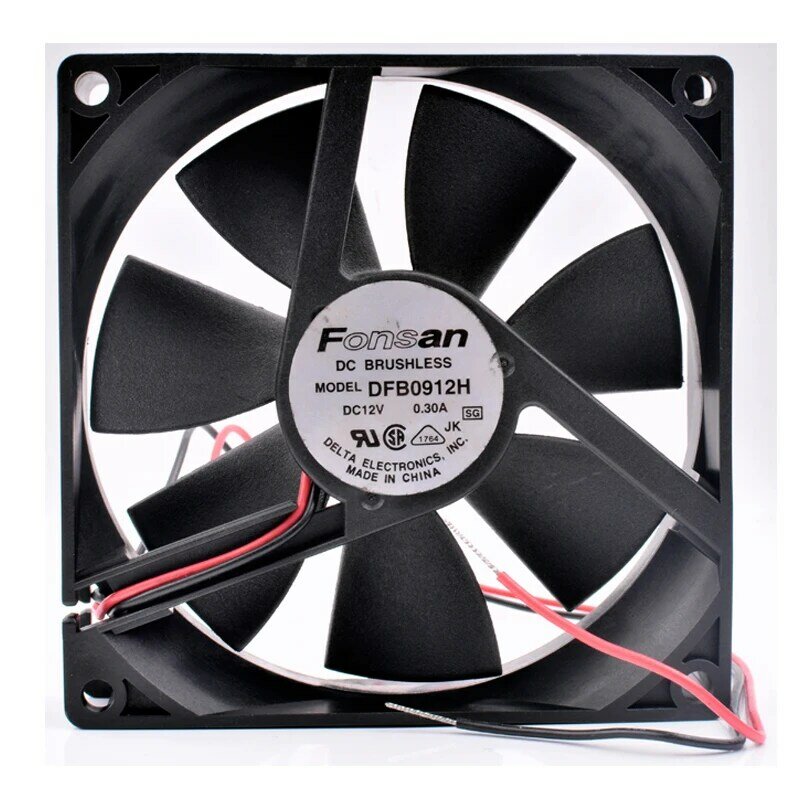 Original FONSAN DFB0912H 9cm 92mm fan 9025 12V 0.30A power supply chassis large cooling fan