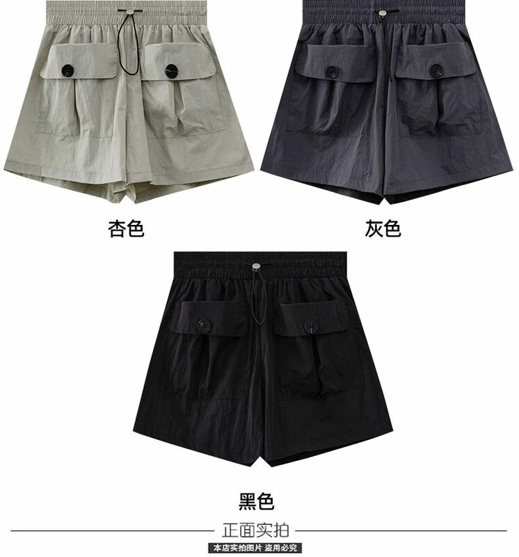 Workwear thin women's shorts, summer new large casual style Japanese and Korean casual hot pants  trousers women
