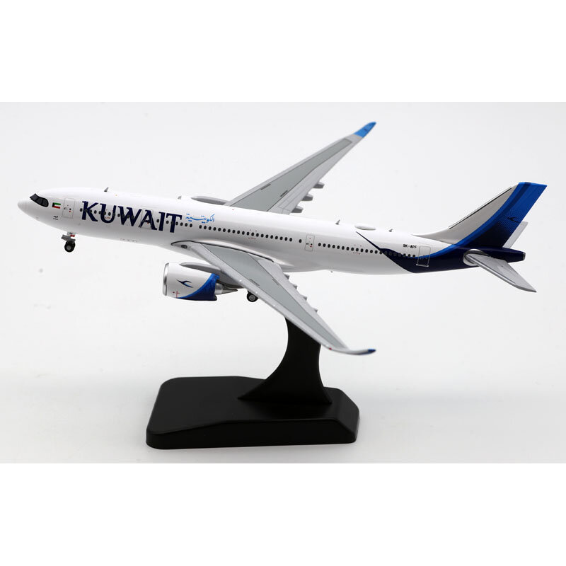 LH4331 Alloy Collectible Plane Gift JC Wings 1:400 Kuwait Airways Airbus A330-800 Diecast Aircraft Jet Model 9K-APF With Stand