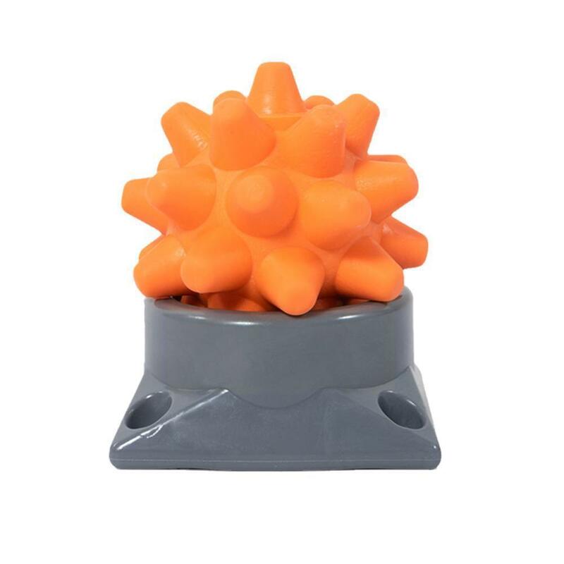Portable Acupoint Massage Ball With Base For Muscle Relaxation Fascia Ball Rumble Roller Hedgehog Ball Yoga Sport Fitness O7M1