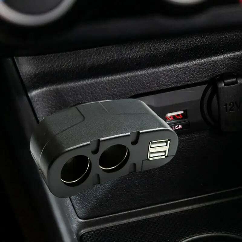 Divisor do adaptador do carregador do carro do USB do porto duplo, divisor mais claro do carro, Multiport, GPS, acessórios espertos dos telefones