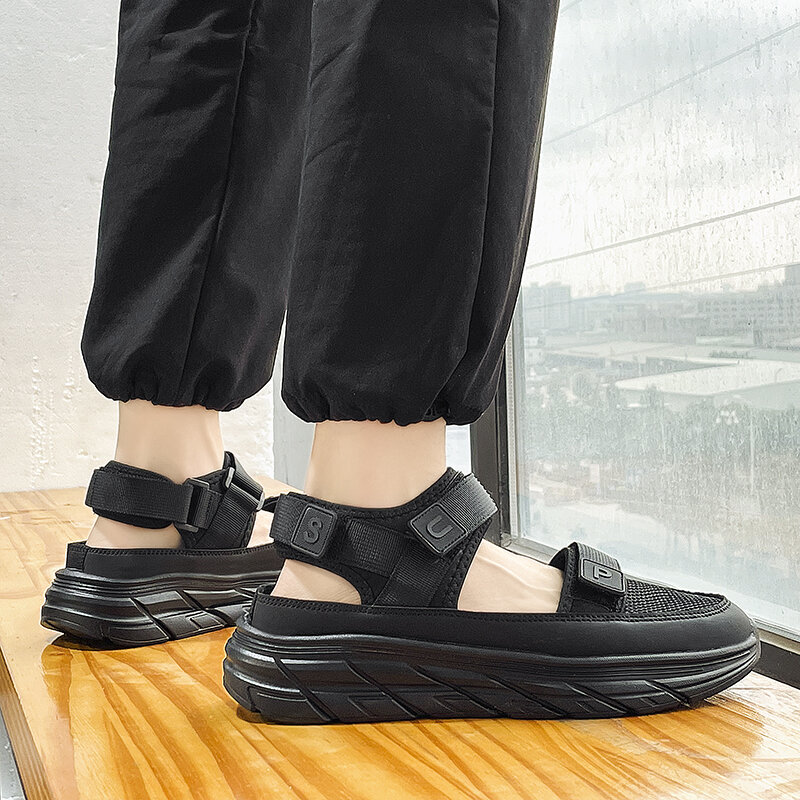 Dikke Zool Gemengde Strandschoenen Heren Zomer Casual Sandalen Mode Comfortabel Slijtvast Outdoor Sportschoenen