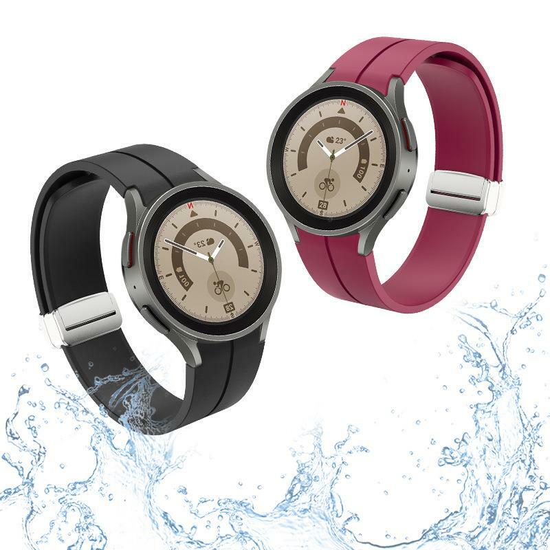 Ремешок силиконовый для Samsung Galaxy watch 5/4 40 мм 44 мм 5 Pro 45 мм