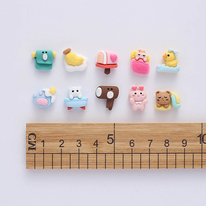 5 Buah Boneka Mini Resin Lucu Seri Hewan Kecil Yang Lucu Hadiah Mainan Anak-anak untuk Anak-anak Laki-laki Perempuan Item Dekoratif DIY
