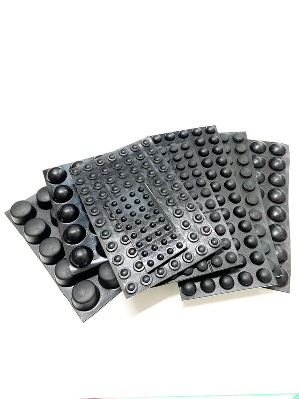 Zwart Anti-Collision Buffer Blok Rubber Zelfklevende Voetpad Meubelkast Elektrische Apparaten Anti Slip Benen